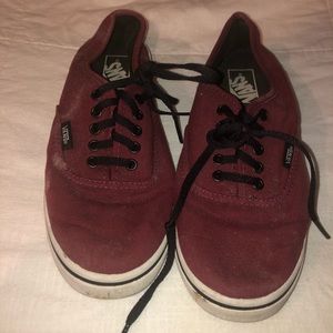 Maroon Vans